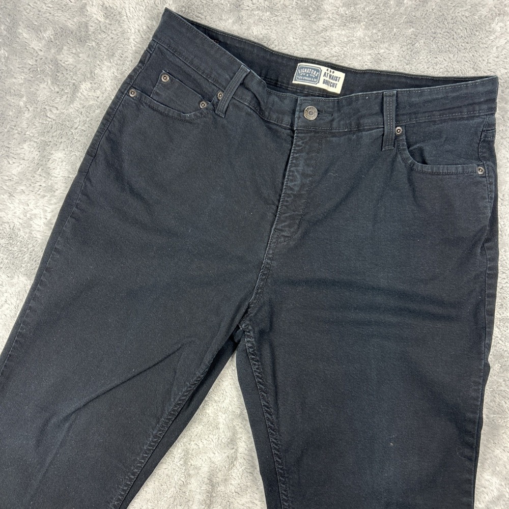 Levis Signature At Waist Bootcut Jeans Womens 16 Short Black Western Rodeo